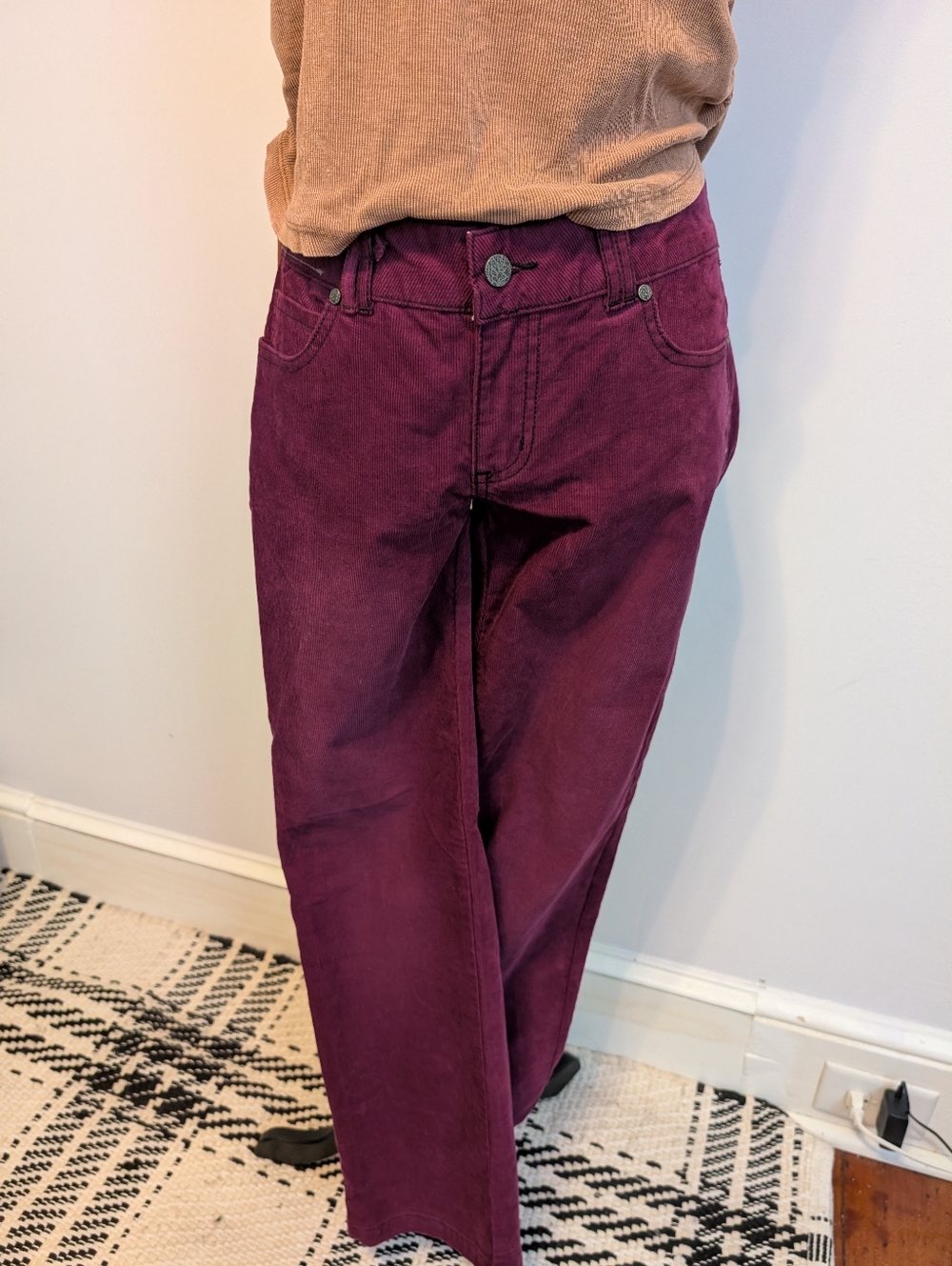 prAna Canyon Corduroy Pants - Grapevine Purple - Size 6 (NWT)